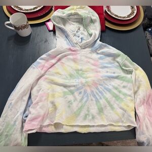 Tie-Dye Hooded Sweater - Multicolor